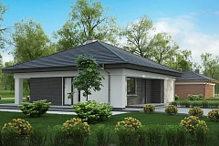 Проект компактного и функционального одноэтажного дома