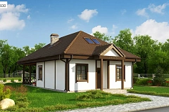 Вариант дома Z16 с мансардой