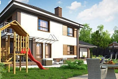 Версия проекта Zx12 с гаражом для двух машин.