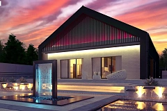 Современный одноэтажный дом с грамотной удобной планировкой