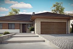 Комфортный одноэтажный дом с большой террасой