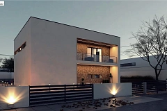 Современный дом для одной семьи простой формы