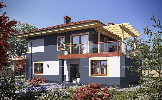 Двухэтажный дом с 4мя спальнями и сауной.