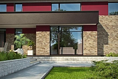 Двухэтажный дом с просторной гостиной и 4 комнаты на втором этаже