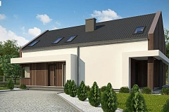 Комфортный мансардный дом для двух семей.