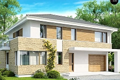 Двухэтажный современный дом версия сейсмику