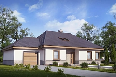 Современный дом с гаражом