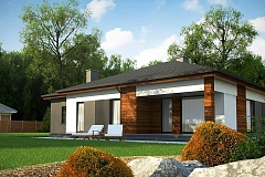 Удобный одноэтажный дом небольшой площади