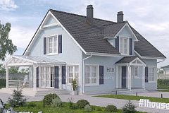 Мансардный дом с 4-мя спальнями и свободной планировкой мансарды.