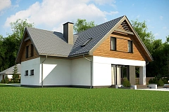 Современный жилой дом с гаражом