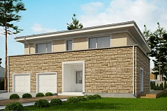 Проект комфортной двухэтажной виллы в традиционном стиле.