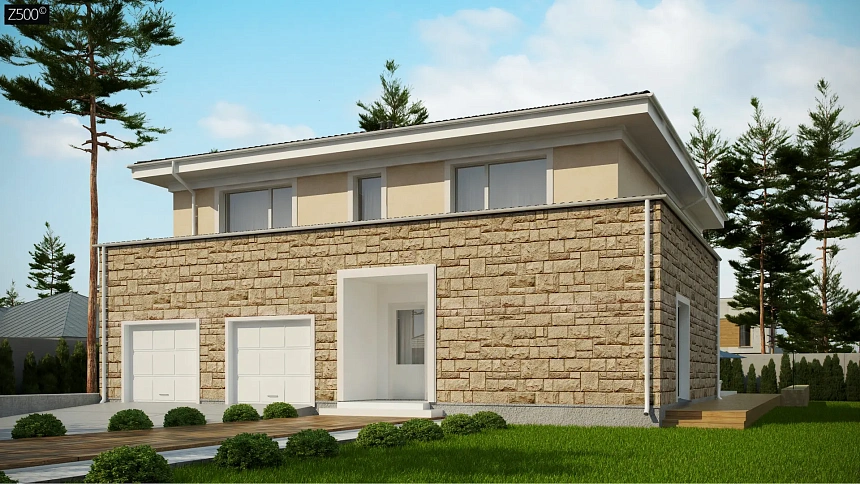 Проект комфортной двухэтажной виллы в традиционном стиле.