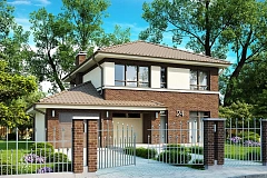 Проект комфортного двухэтажного дома, адаптированный для каркасной технологии