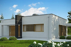 Увеличенная версия проекта Zx105 с гардеробными в каждой спальне.