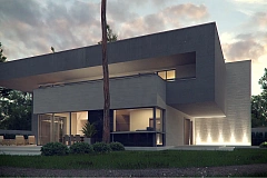 Комфортный современный двухэтажный особняк с сауной на втором этаже