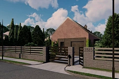 Современный дом с мансардой, вторым светом, 3 спальнями и гаражом