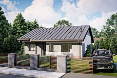 Выгодный небольшой одноэтажный дом с тремя спальнями.