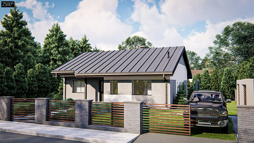 Выгодный небольшой одноэтажный дом с тремя спальнями.