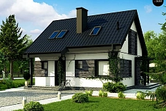 Аккуратный стильный дом с дополнительной спальней на первом этаже.