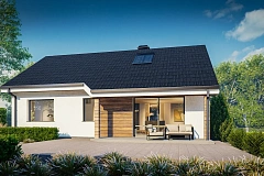 Версия проекта Z7 с углом наклона крыши 35 градусов.