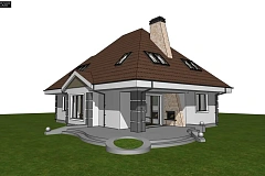 Вариант&nbsp;&nbsp;мансардного дома Z48 без гаража