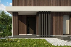 Комфортный мансардный дом для двух семей.