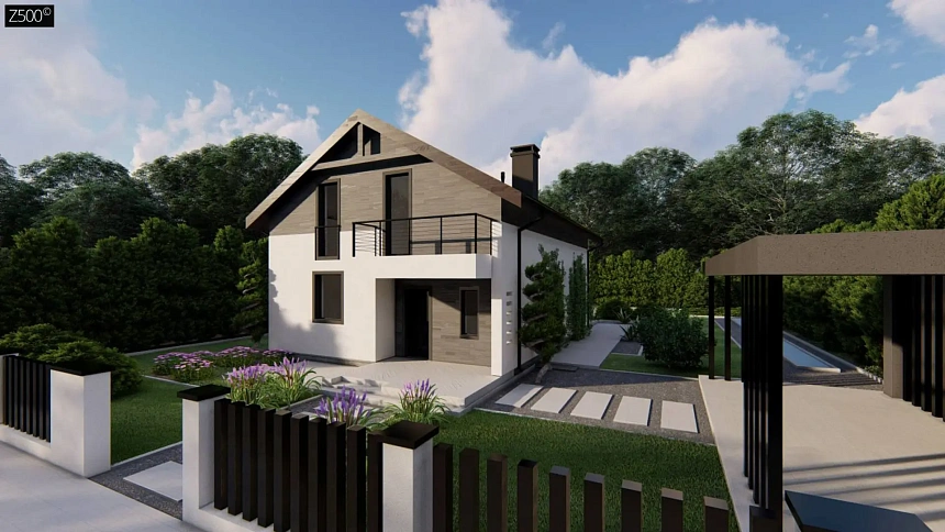 Увеличенная версия мансардного дома Z38