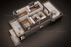 Двухэтажный дом с 4-мя спальнями.