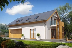 Практичный и уютный дом, идеально подходящий для вытянутого участка.