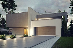 Комфортный современный двухэтажный особняк с сауной на втором этаже