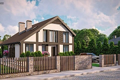 Комфортный мансардный дом со вторым светом