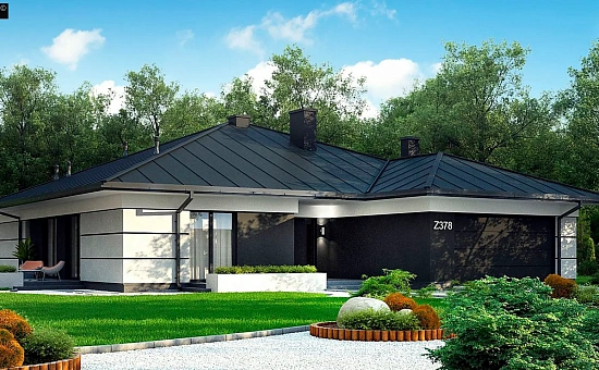 Вариант одноэтажного дома с измененной планировкой