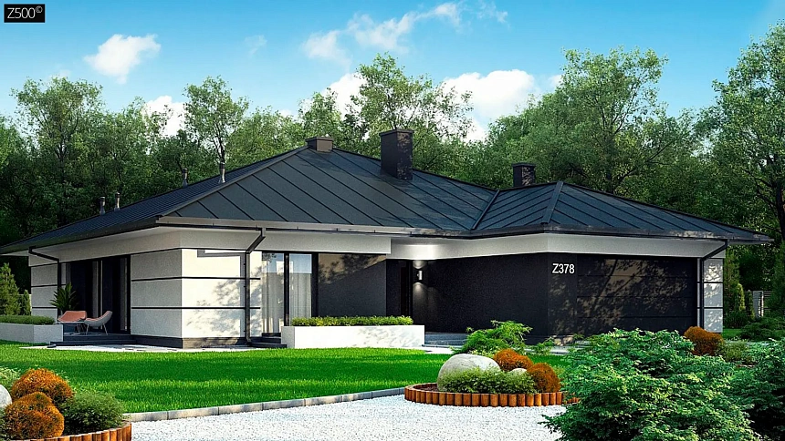 Вариант одноэтажного дома с измененной планировкой