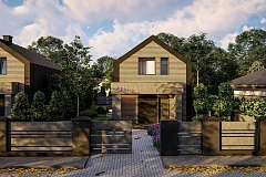 Подвариант мансардного дома Z431 для узкого участка