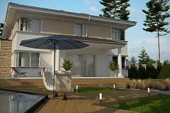 Проект комфортной двухэтажной виллы в традиционном стиле.