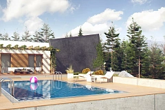 Функциональный одноэтажный дом исключительного современного дизайна.