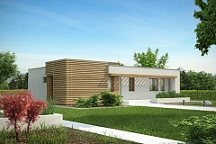 Одноэтажный дом в стиле тихоокеанского бунгало, с электрическим котлом