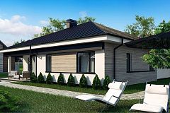 Версия проекта Z200 без гаража, с изменениями в планировке.