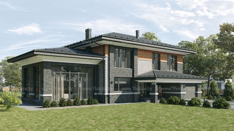 Современный дом в стиле Райта, фото 1