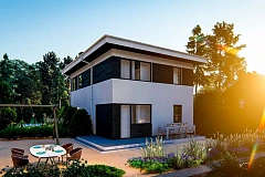 Вариант двухэтажного дома проекта Zz3