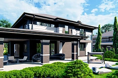 Современный проект двухэтажного дома