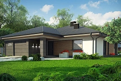 Проект стильного одноэтажного дома с функциональной планировкой