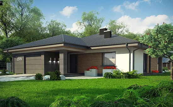 Проект стильного одноэтажного дома с функциональной планировкой