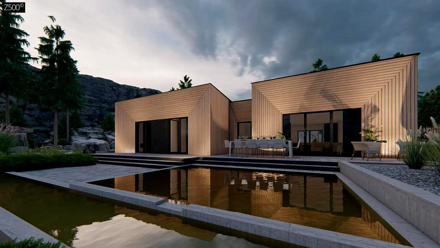 Cовременный проект дома Zx269