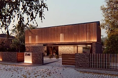 Современный двухэтажный дом с уникальным дизайном