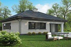 Проект компактного и функционального одноэтажного дома