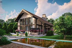 Комфортный мансардный дом со вторым светом