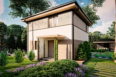 Функциональный двухэтажный дом