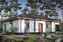 Одноэтажный дом с гаражом и 3мя спальнями.