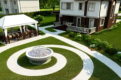 Просторный проект двухэтажного дома с удобной планировкой.